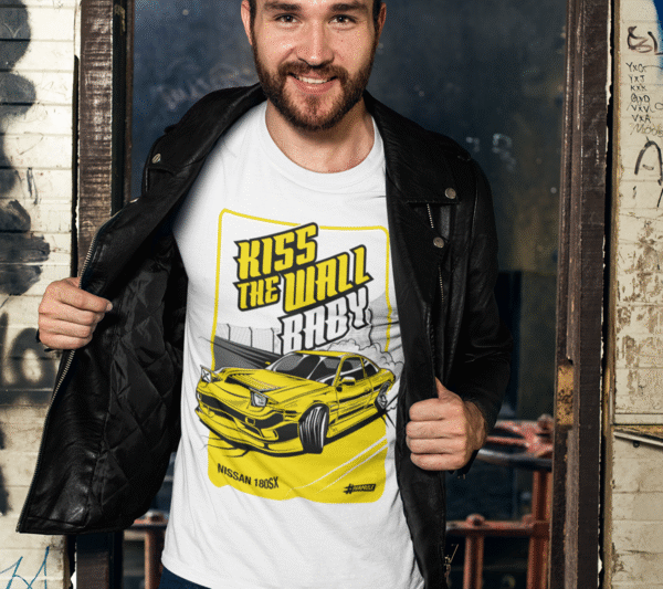 Marškinėliai "Kiss the wall" vyriški