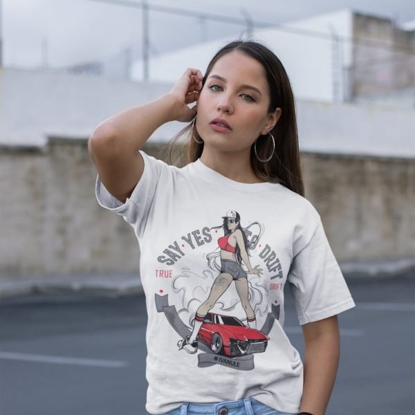 Marškinėliai "Say yes to drift" moteriški